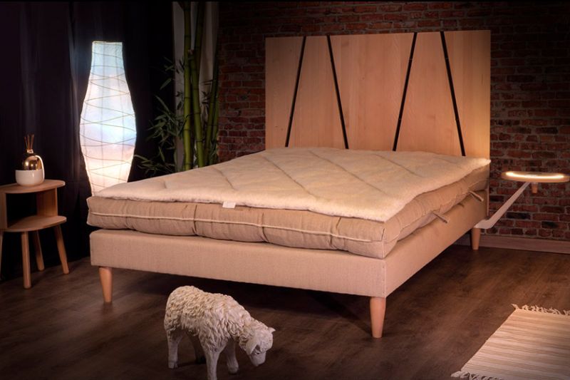 Surmatelas peau lainée doublé