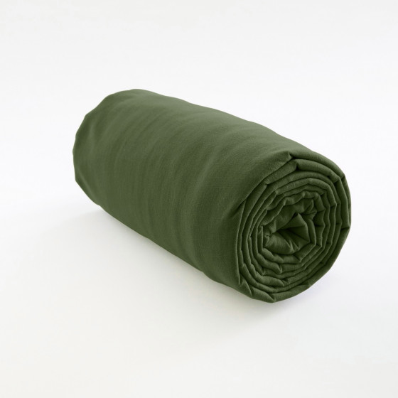 Drap housse vert treillis